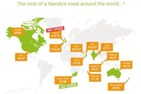nandos locations|World .